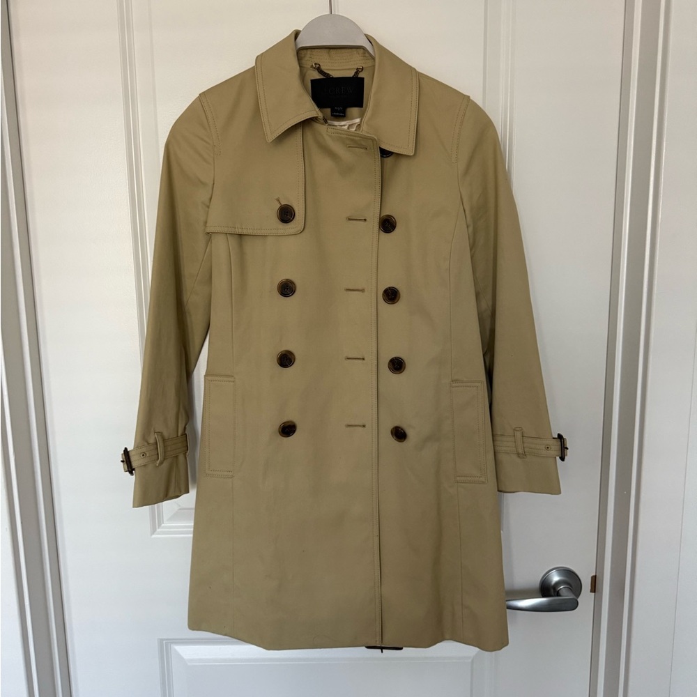 J. Crew Icon Trench Coat, Size 2P